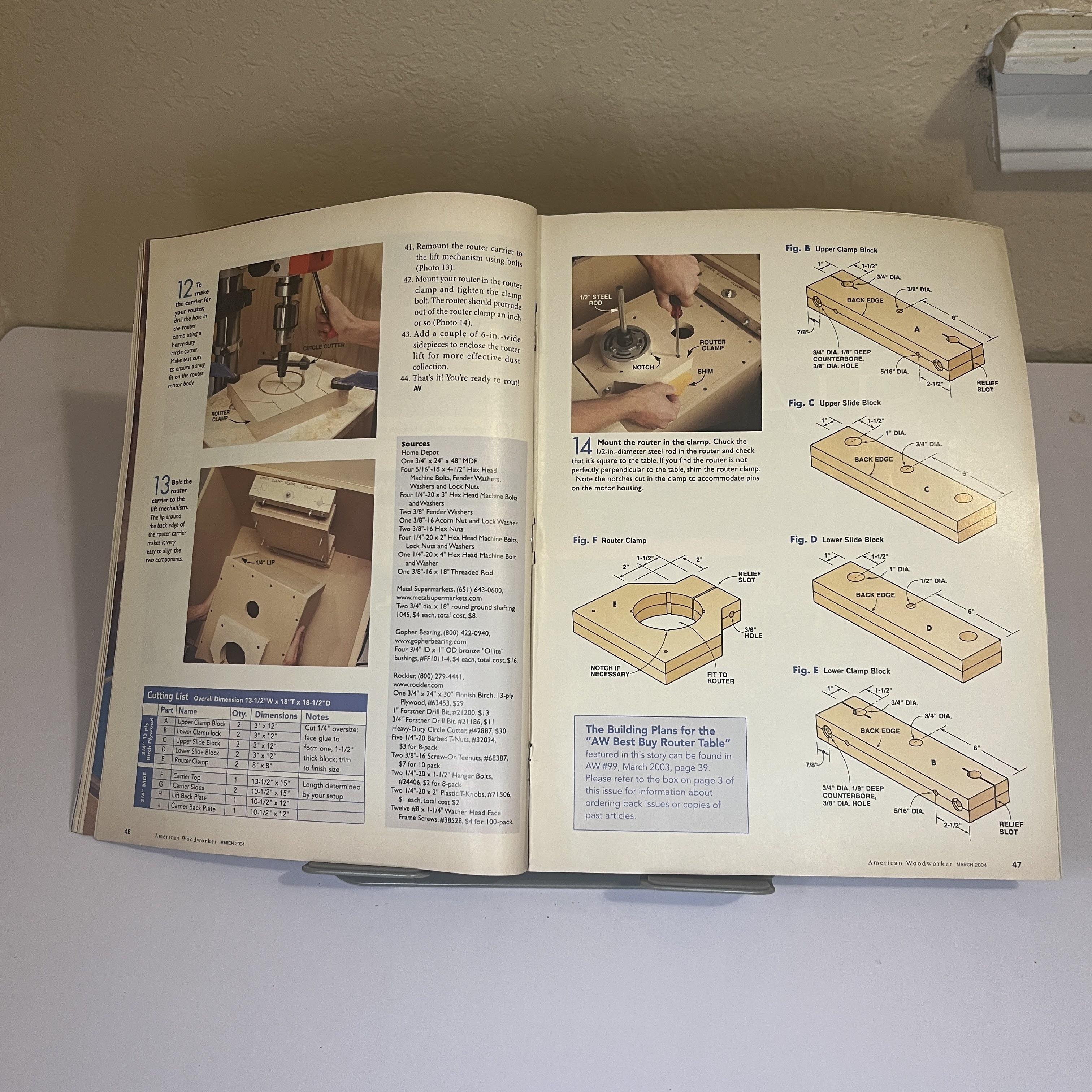 American Woodworker Mar 2004 Shop-Made Router Lift — image 4