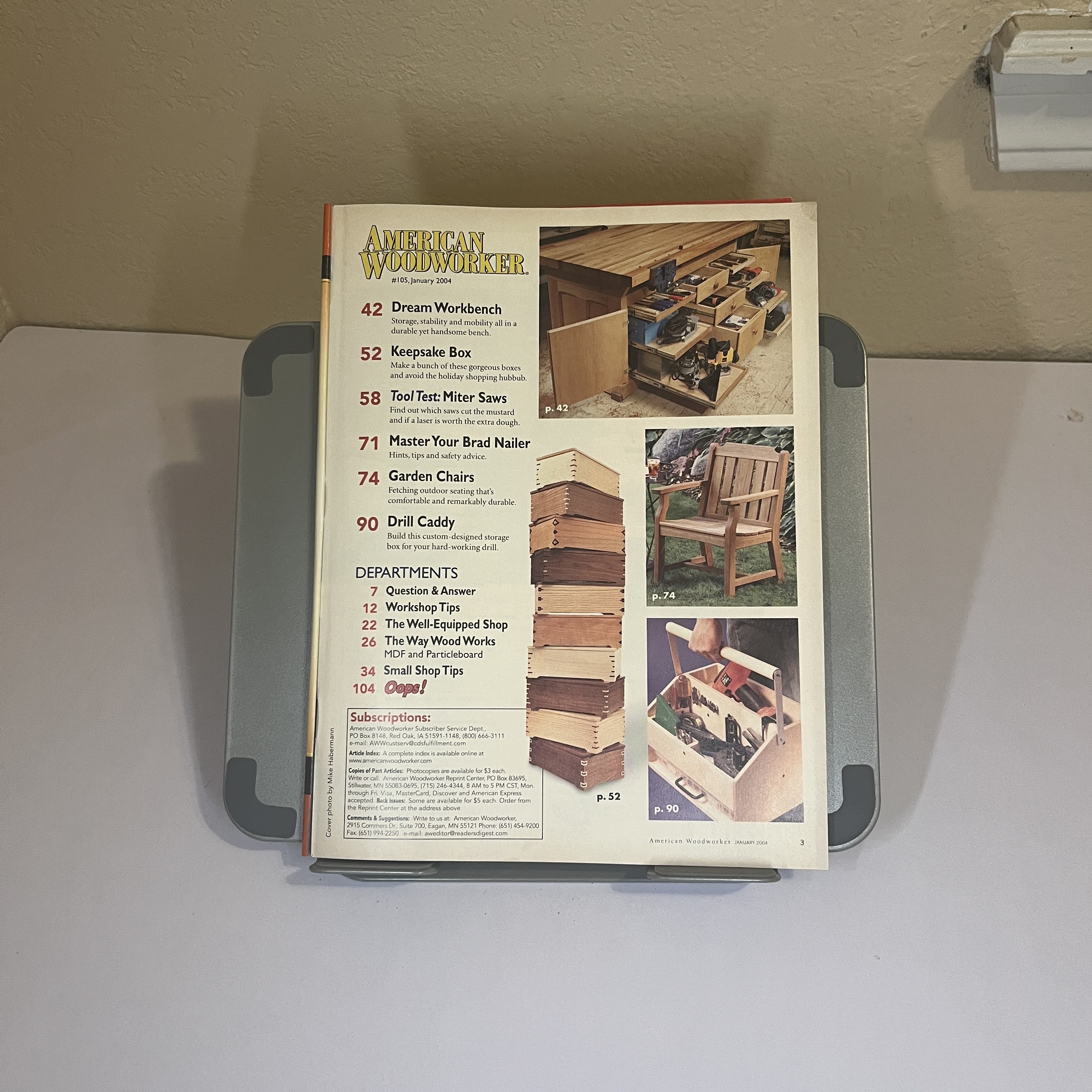 American Woodworker Magazine Dream Bench Issue Jan 2004 — image 2