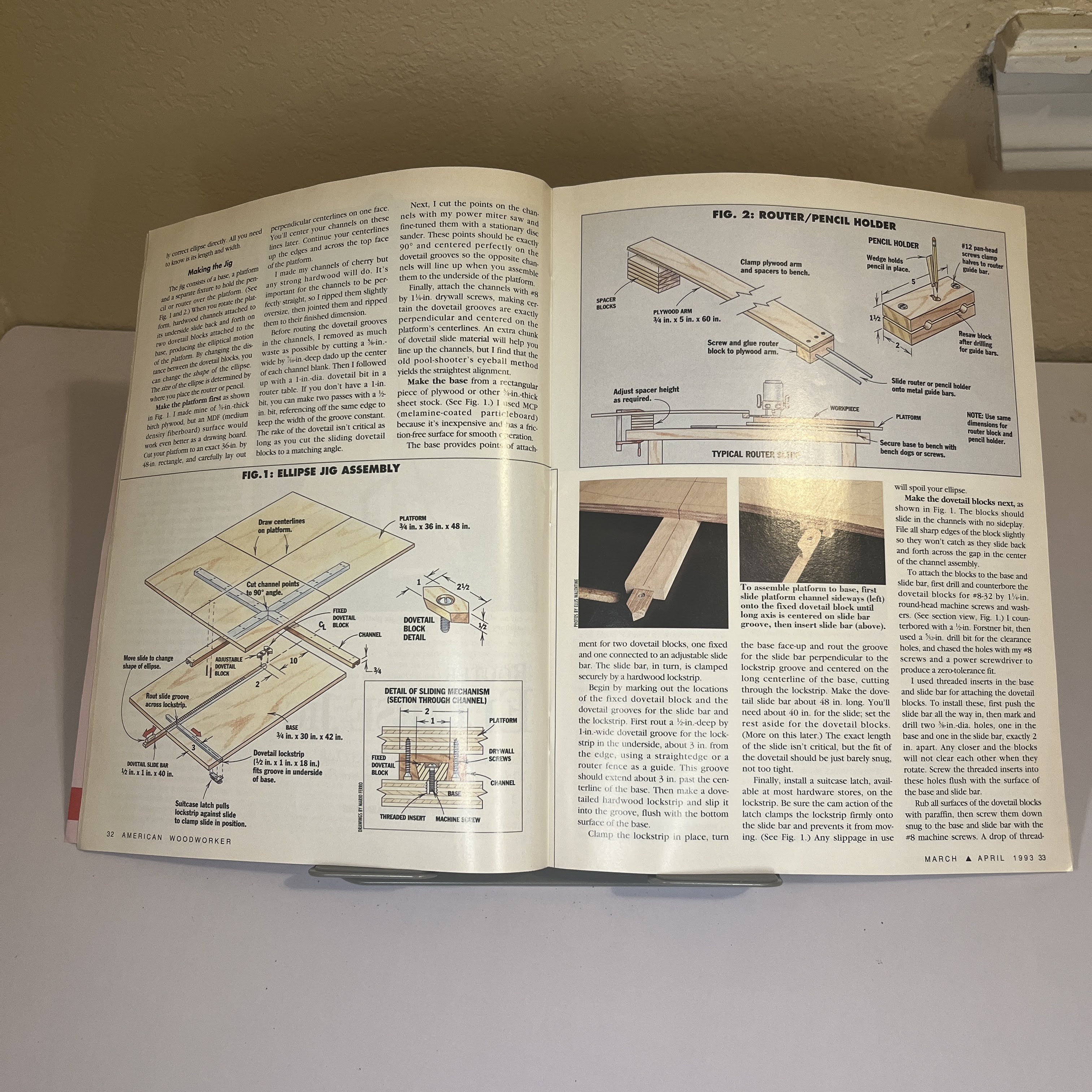 American Woodworker Magazine Chop Saw Station April 1993 — image 3
