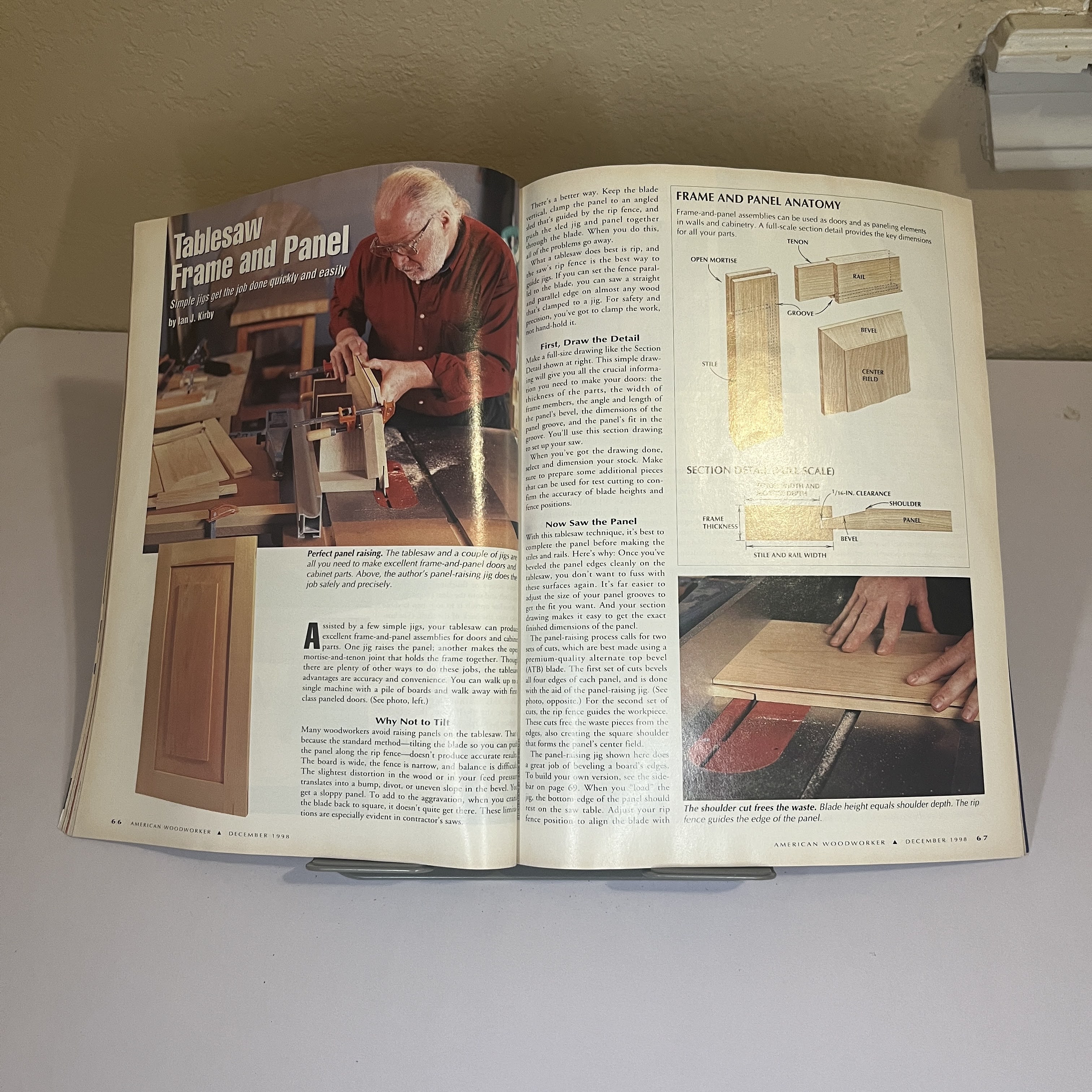 American Woodworker Dec 1998, Perfect Doors Jigs — image 4