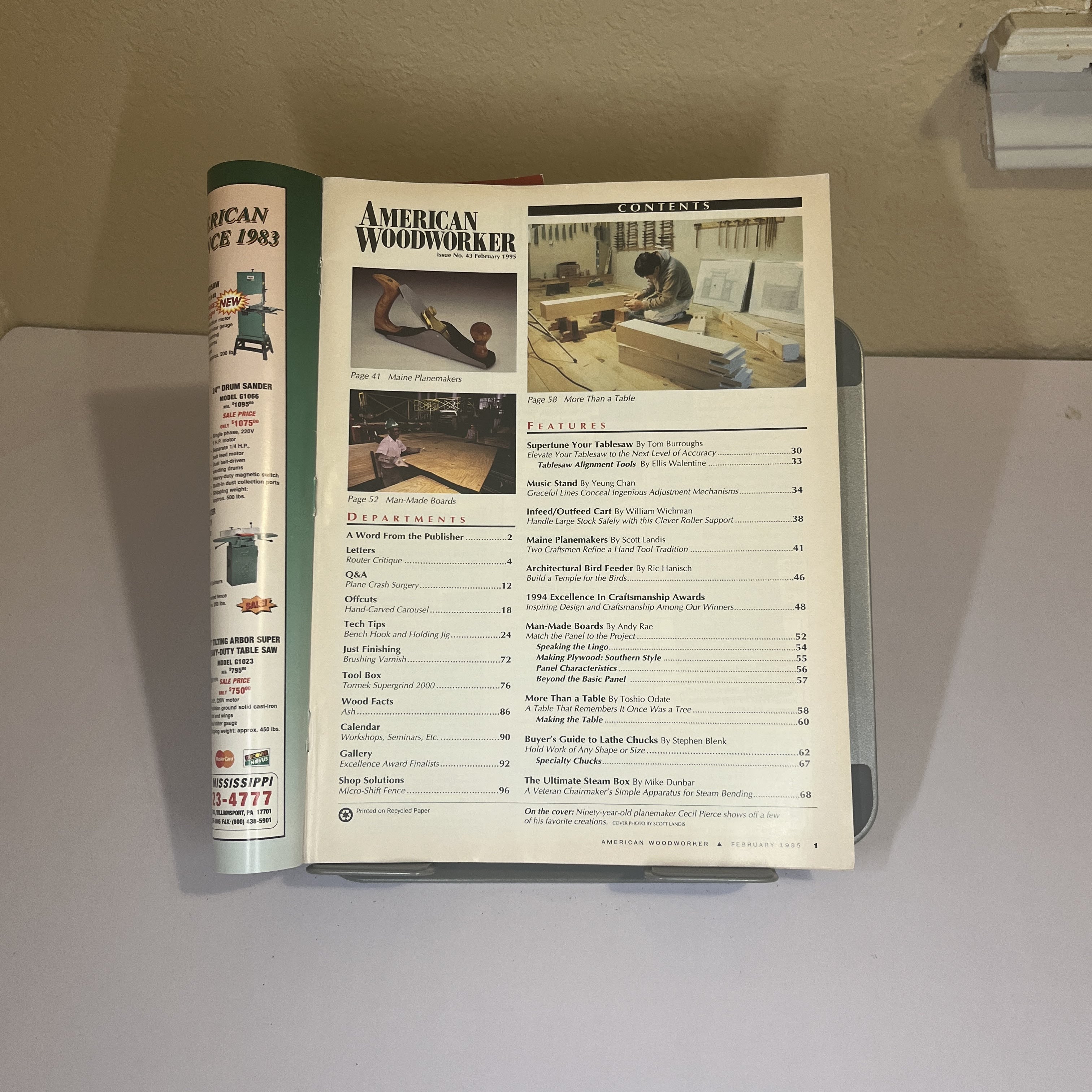 American Woodworker Magazine Hand Planes Issue #43 1995 — image 2