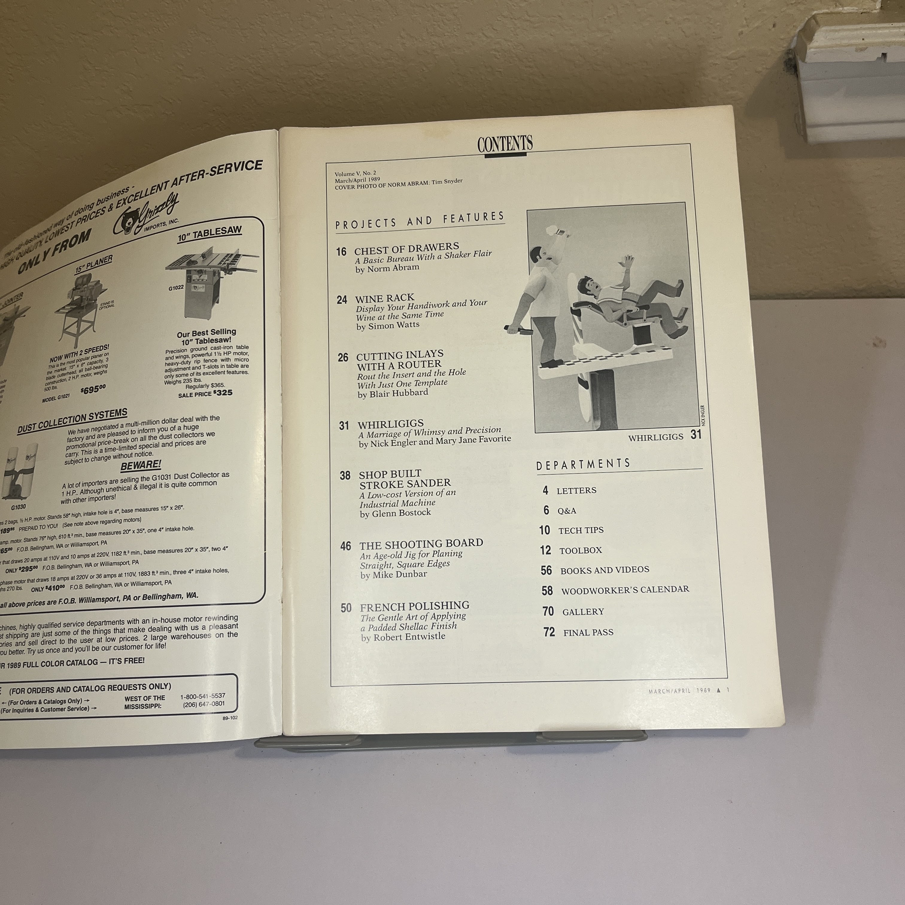Woodworker Magazine Norm Abram Chest of Drawers 1989 — image 2