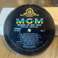 Handmade Vintage Vinyl Record Label Resin Coaster - Wayne Newton