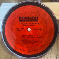 Handmade Vintage Vinyl Record Label Resin Coaster - Roger Miller