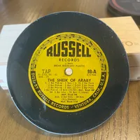 Handmade Vintage Vinyl Record Label Resin Coaster - The Sheik of Araby