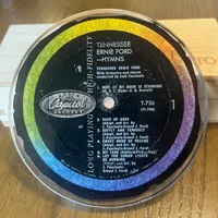 Handmade Vintage Vinyl Record Label Resin Coaster - Tennessee Ernie Ford