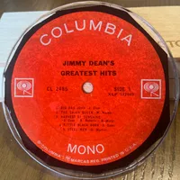 Handmade Vintage Vinyl Record Label Resin Coaster - Jimmy Dean