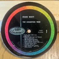 Handmade Vintage Vinyl Record Label Resin Coaster - The Kingston Trio