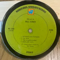 Handmade Vintage Vinyl Record Label Resin Coaster - Bill Cosby