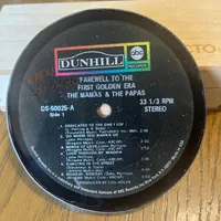 Handmade Vintage Vinyl Record Label Resin Coaster - The Mamas & The Papas