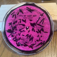 Handmade Vintage Vinyl Record Label Resin Coaster