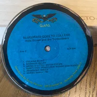 Handmade Vintage Vinyl Record Label Resin Coaster - Bluegrass Goes To College