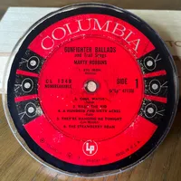Handmade Vintage Vinyl Record Label Resin Coaster - Marty Robbins