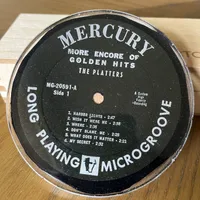 Handmade Vintage Vinyl Record Label Resin Coaster - The Platters