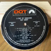 Handmade Vintage Vinyl Record Label Resin Coaster - Ray Griff