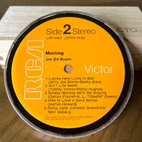 Handmade Vintage Vinyl Record Label Resin Coaster - Jim Ed Brown
