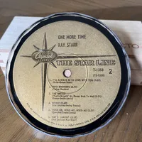 Handmade Vintage Vinyl Record Label Resin Coaster - Kay Starr