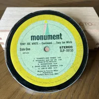 Handmade Vintage Vinyl Record Label Resin Coaster - Tony Joe White