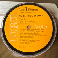 Handmade Vintage Vinyl Record Label Resin Coaster - Floyd Cramer