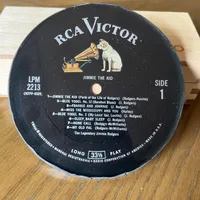 Handmade Vintage Vinyl Record Label Resin Coaster - Jimmie Rodgers
