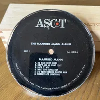 Handmade Vintage Vinyl Record Label Resin Coaster - Manfred Mann