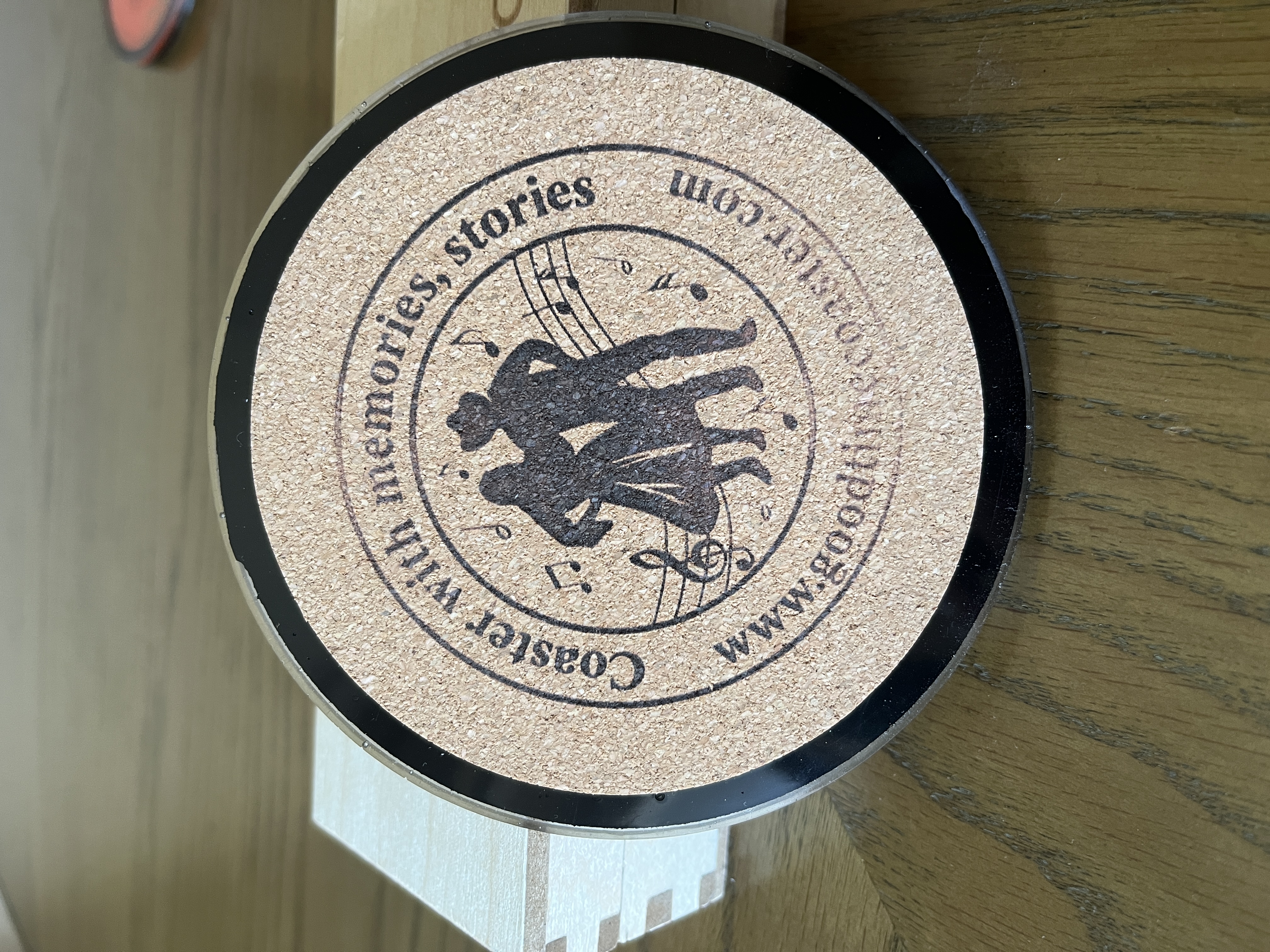 Handmade Vintage Vinyl Record Label Resin Coaster - Johnny Rivers — image 2