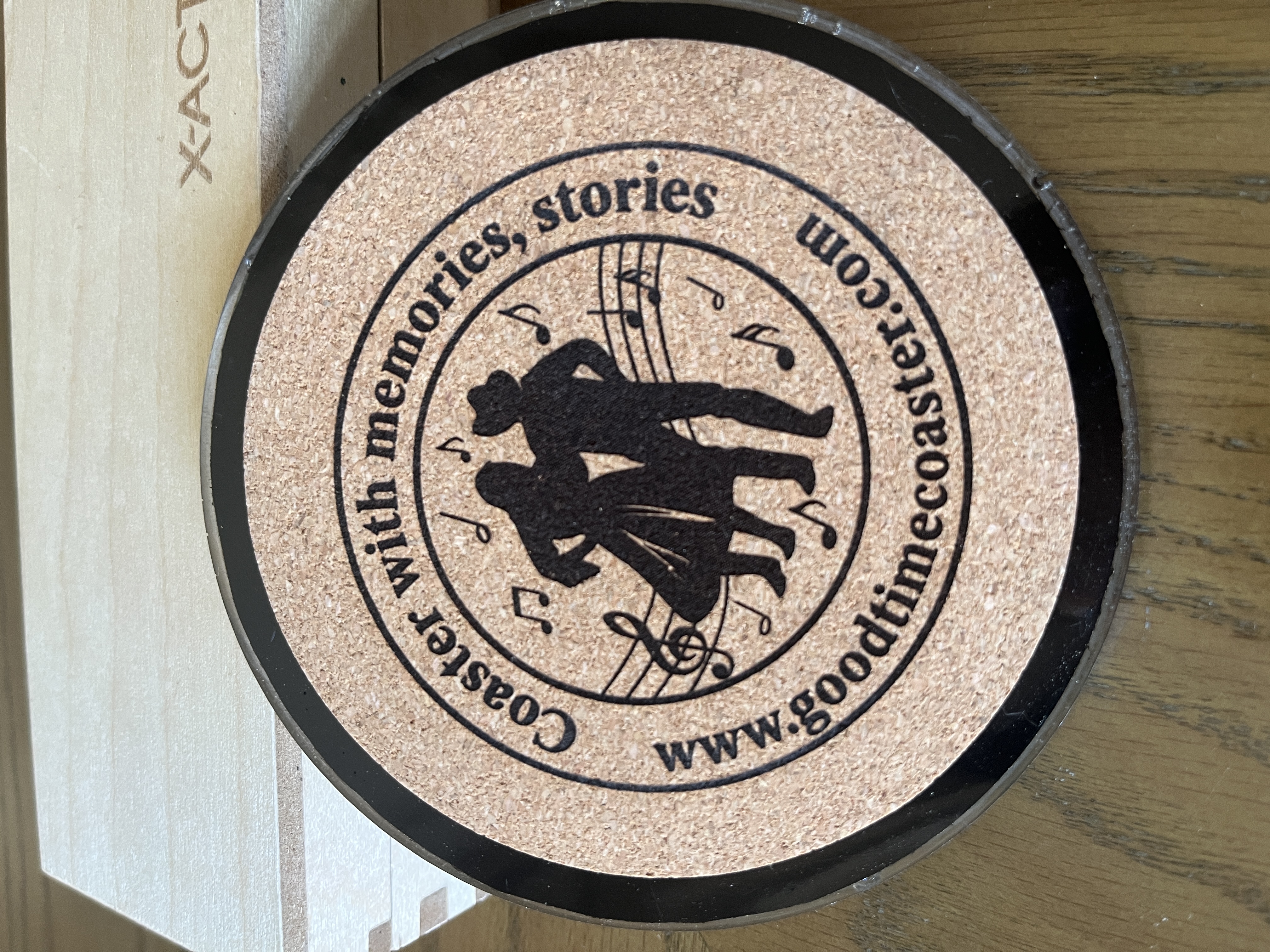 Handmade Vintage Vinyl Record Label Resin Coaster - Michael Rabin — image 3