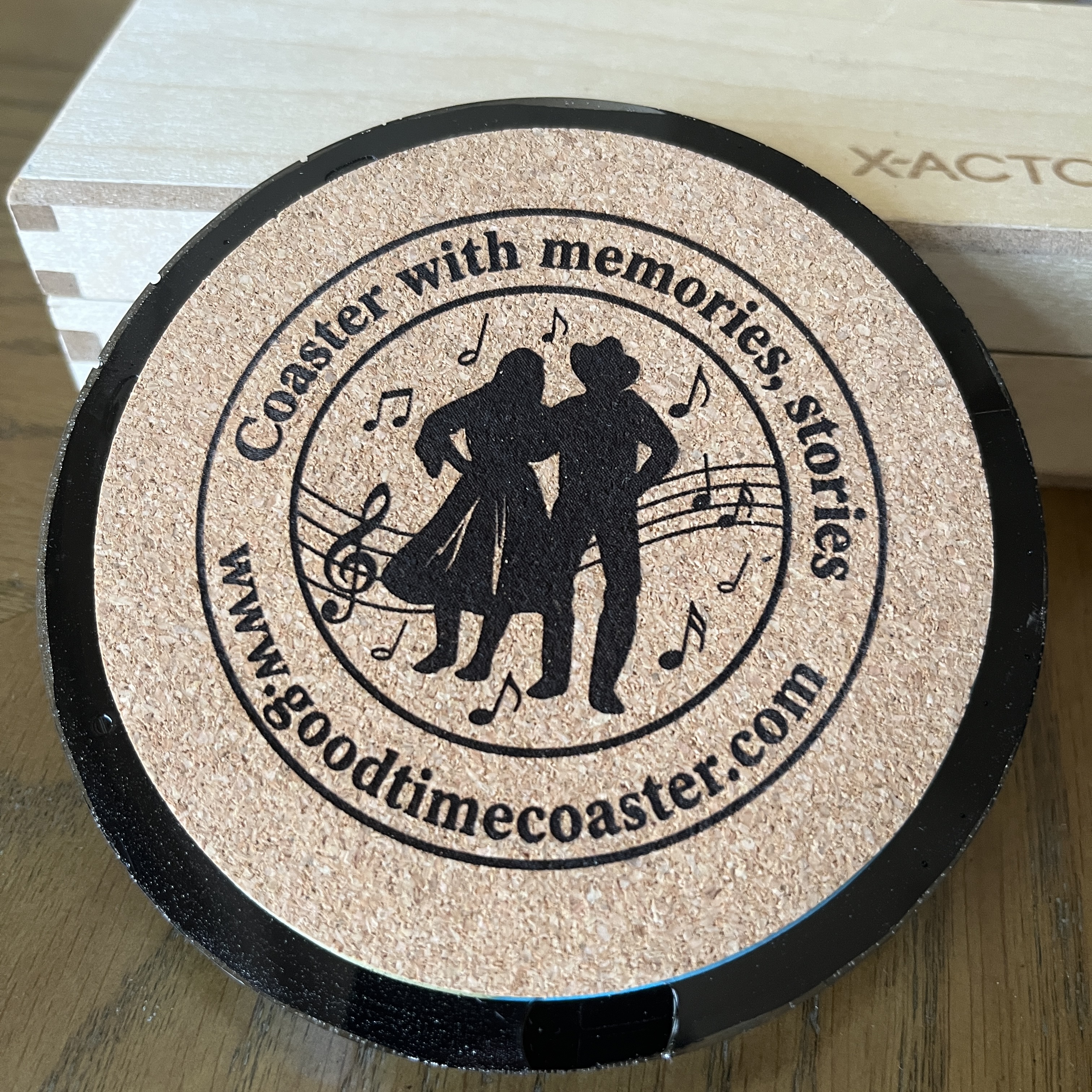 Handmade Vintage Vinyl Record Label Resin Coaster - Wayne Newton — image 3
