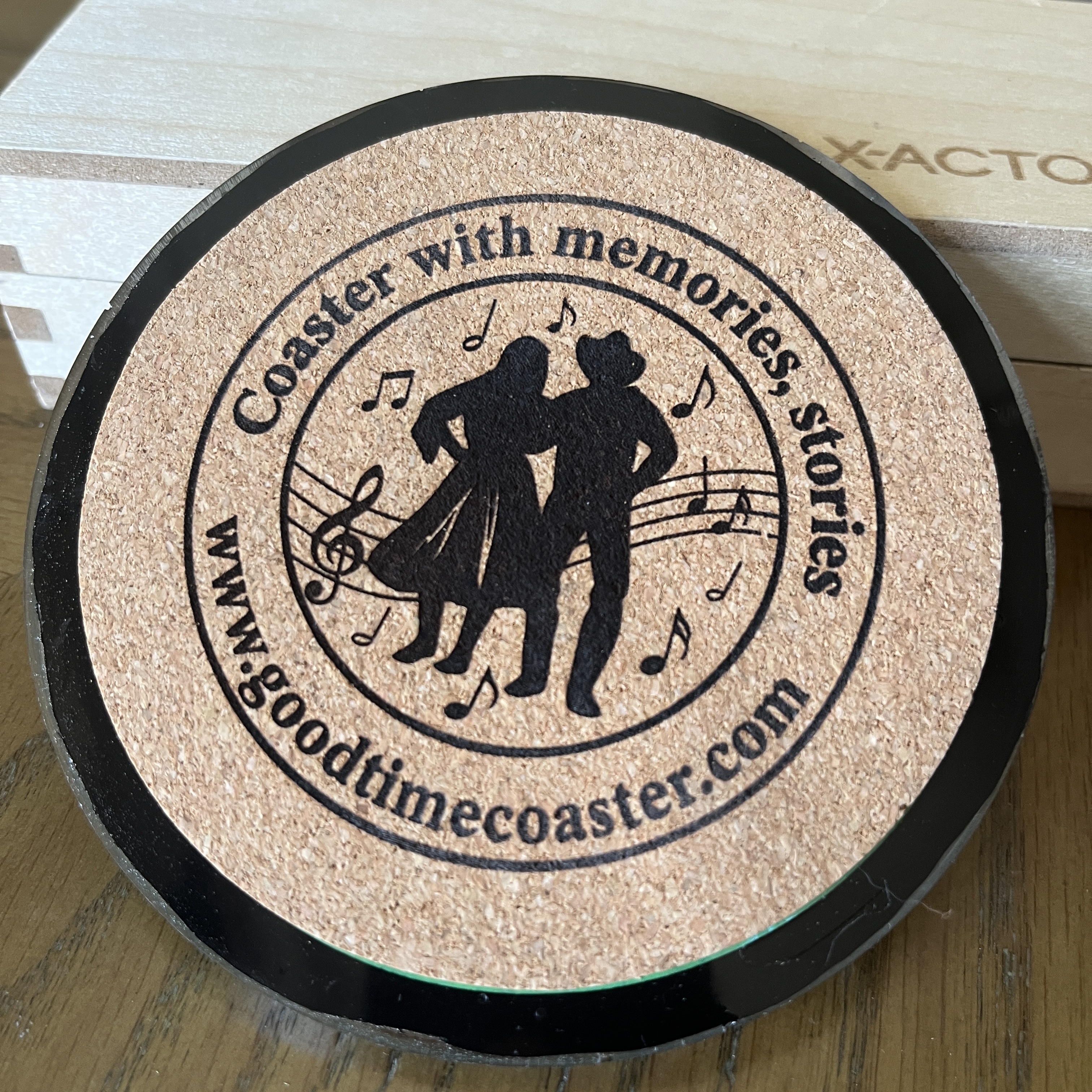 Handmade Vintage Vinyl Record Label Resin Coaster - Sock It To Me — image 3