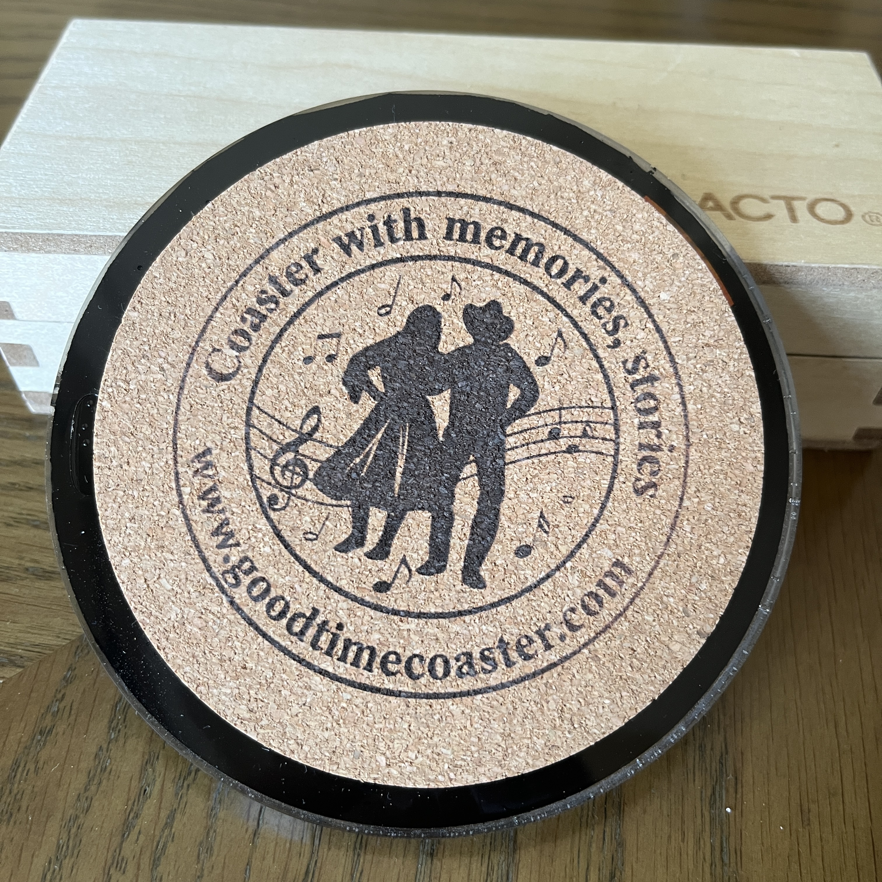 Handmade Vintage Vinyl Record Label Resin Coaster - John Wakely — image 3