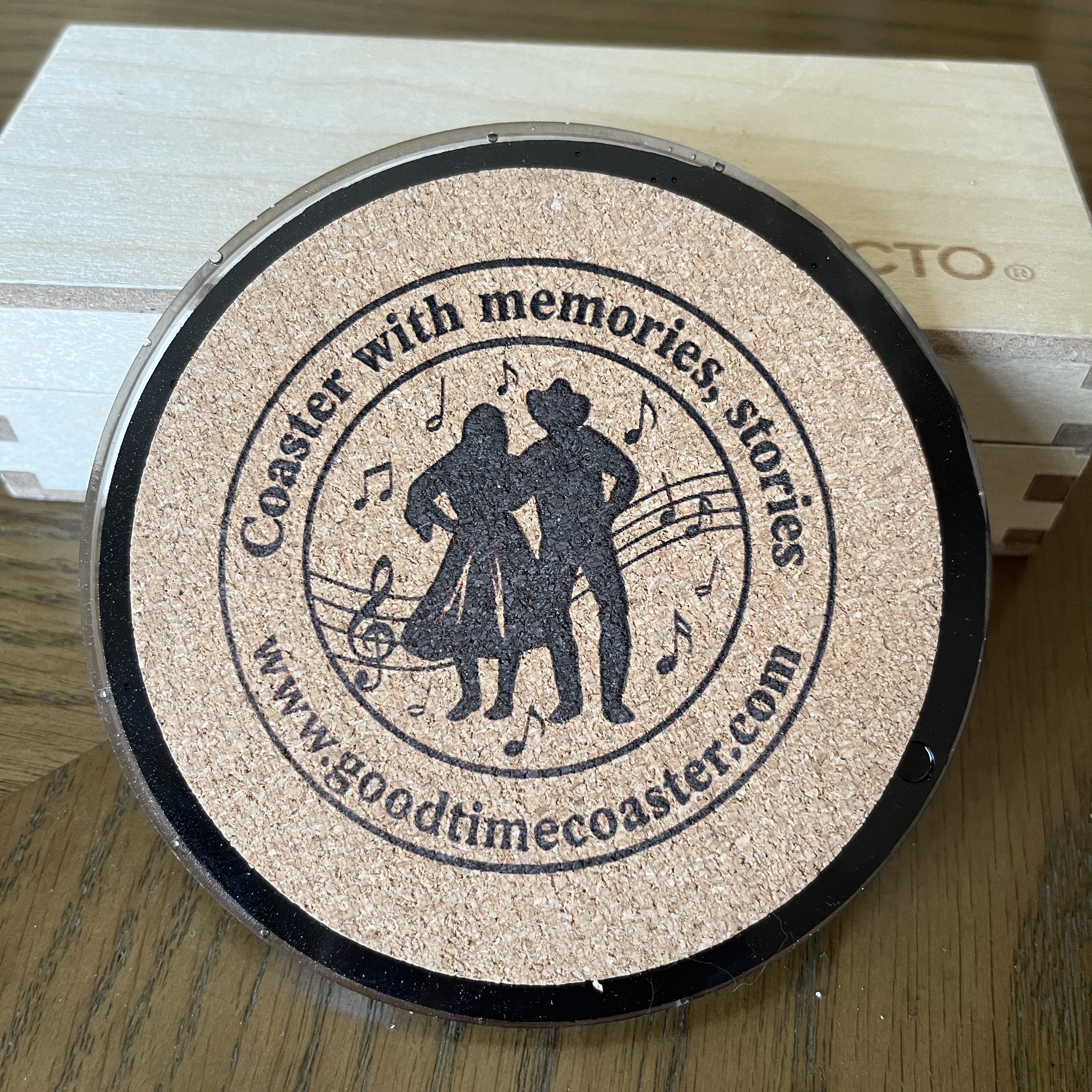 Handmade Vintage Vinyl Record Label Resin Coaster - B. W. Stevenson — image 3