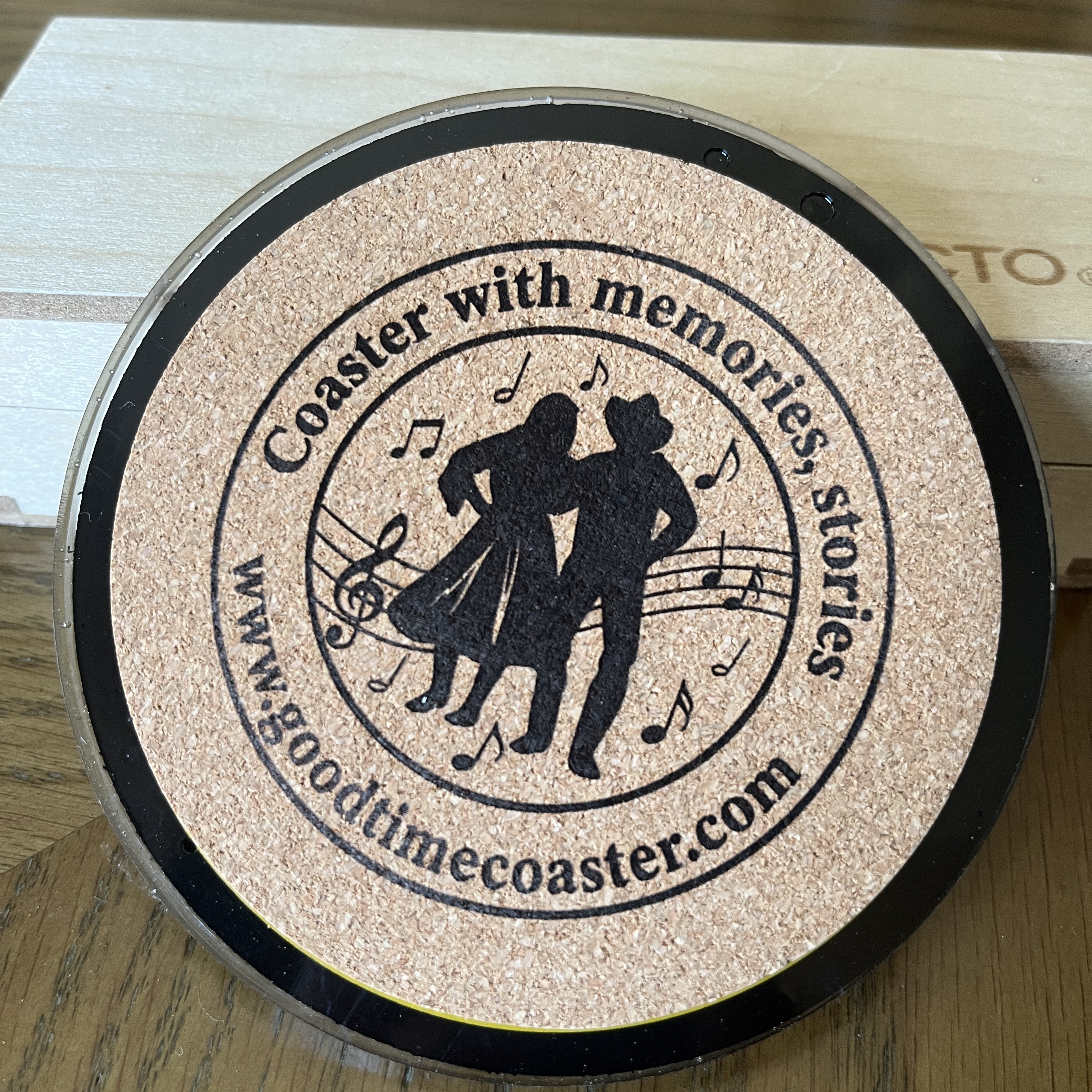 Handmade Vintage Vinyl Record Label Resin Coaster - Godfrey Cambridge — image 3