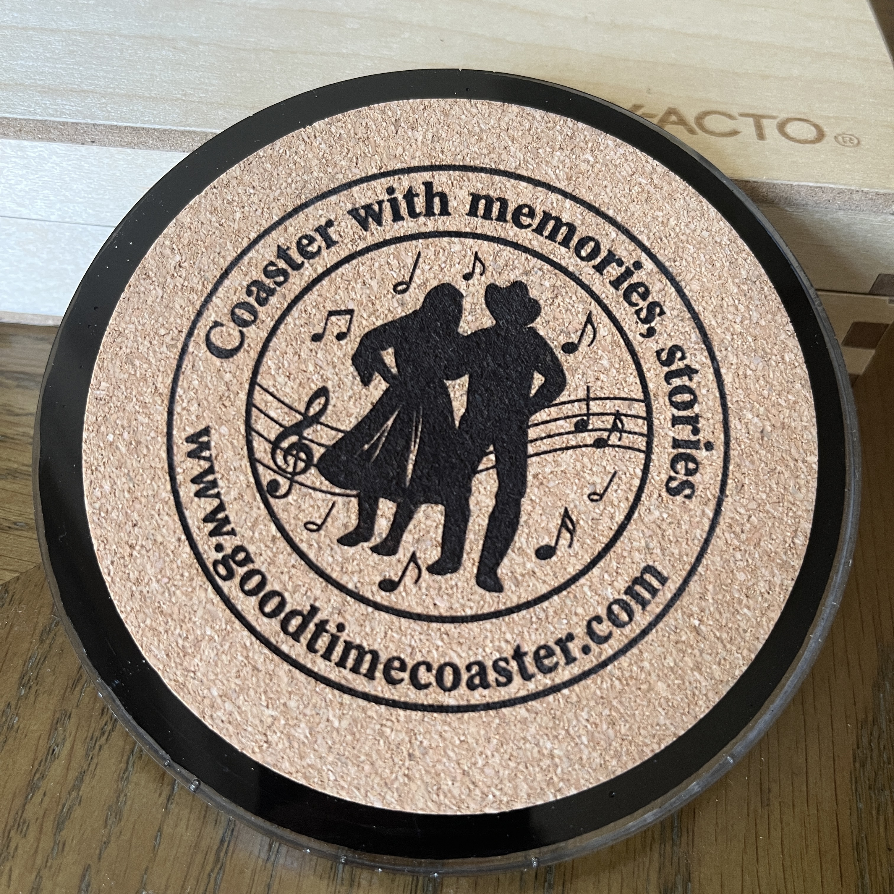 Handmade Vintage Vinyl Record Label Resin Coaster - Jimmy Wakely — image 3
