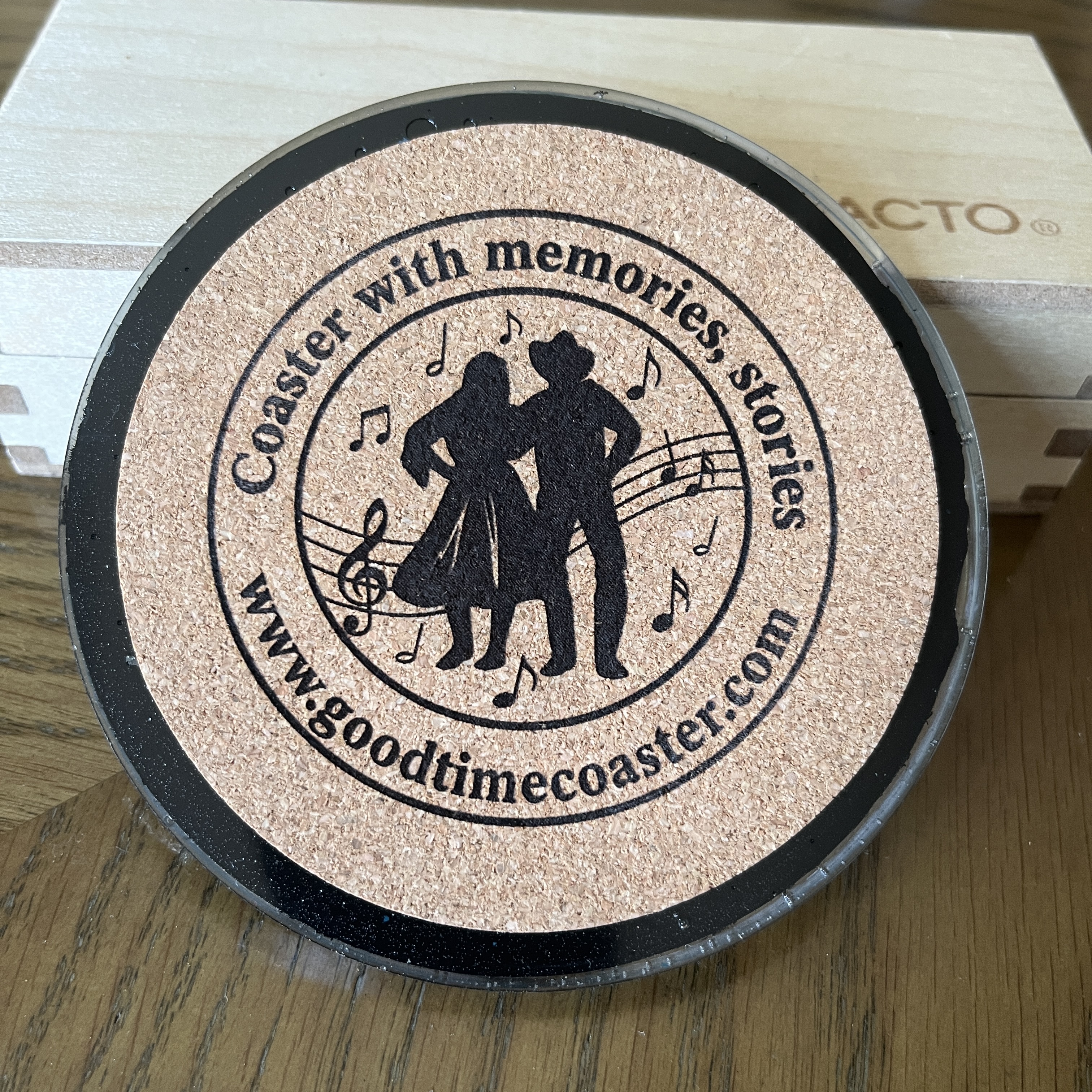 Handmade Vintage Vinyl Record Label Resin Coaster - Roger Miller — image 3