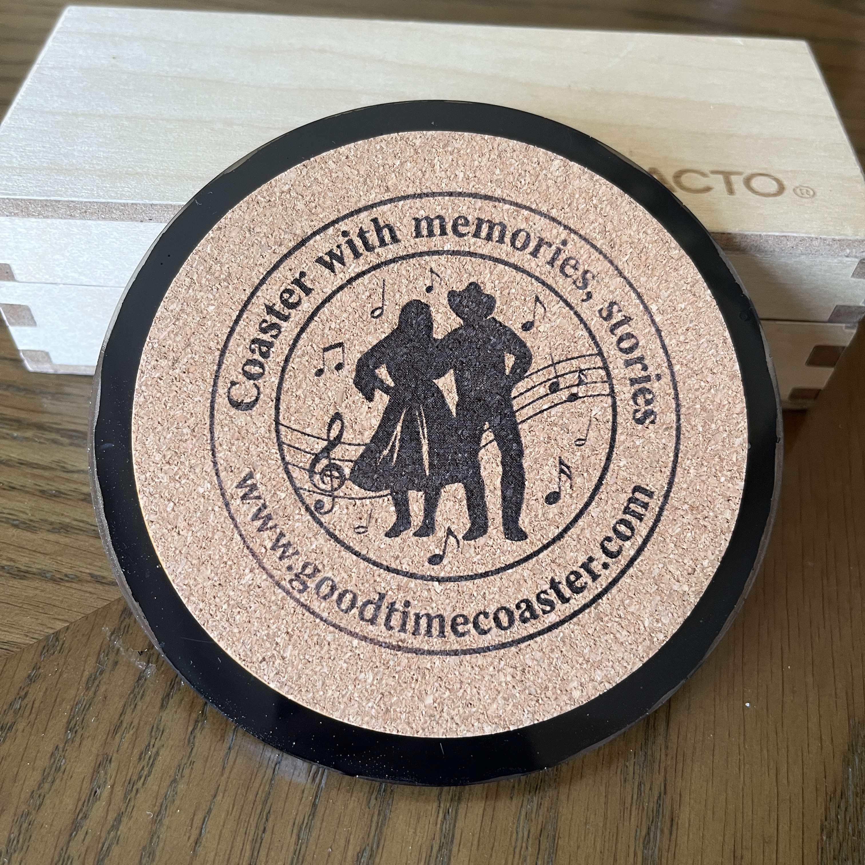 Handmade Vintage Vinyl Record Label Resin Coaster - Jim Reeves — image 3
