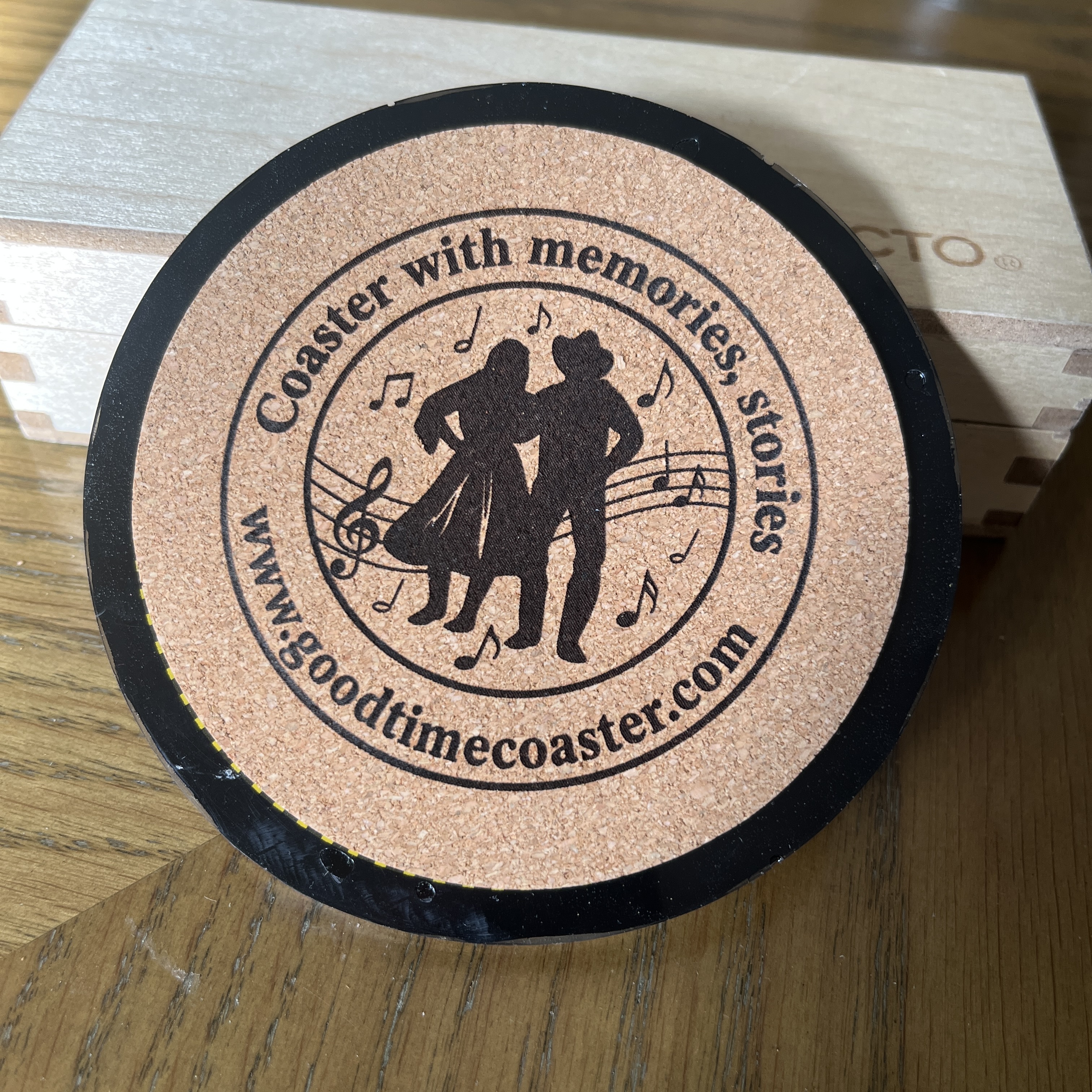 Handmade Vintage Vinyl Record Label Resin Coaster - Cream of the Crop — image 3