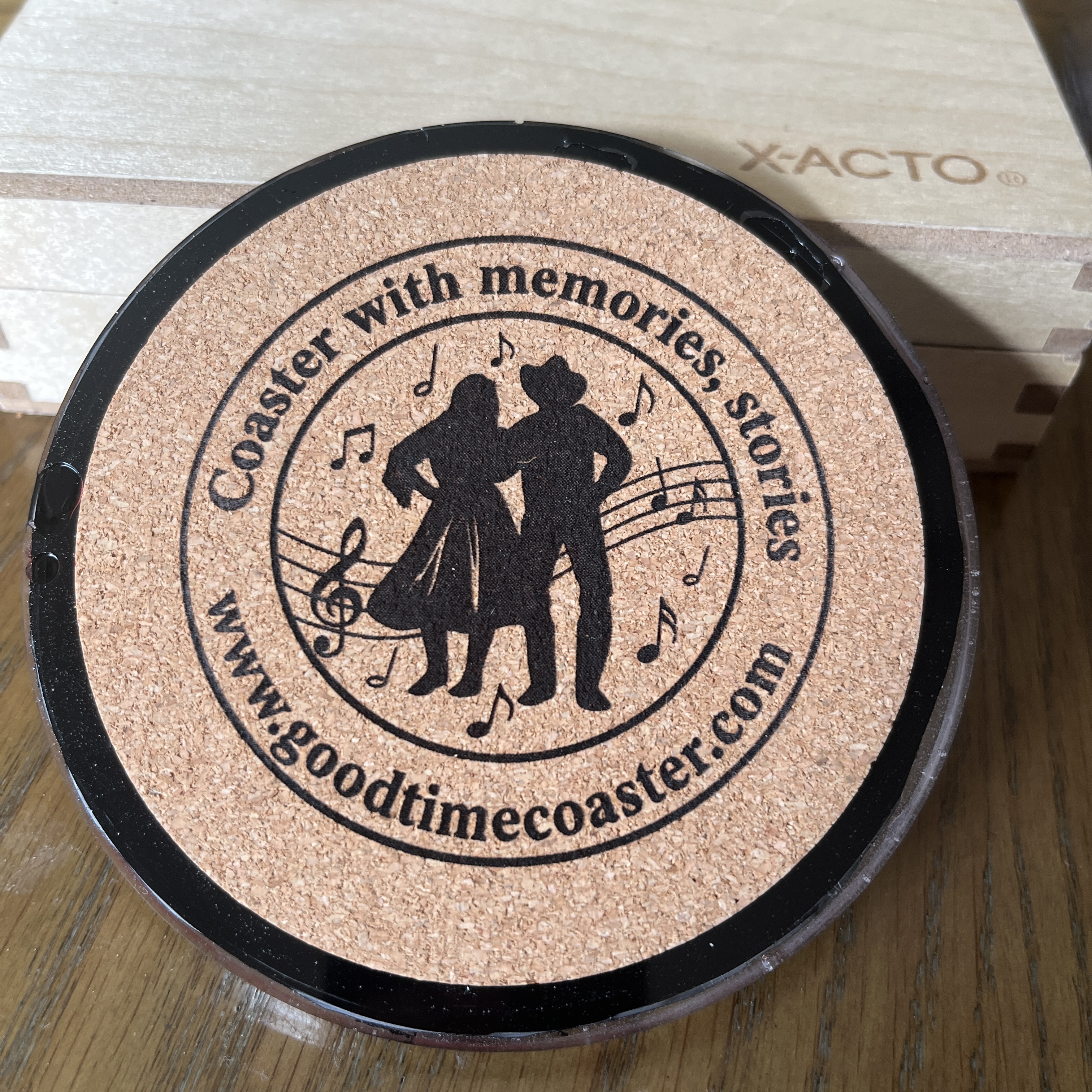 Handmade Vintage Vinyl Record Label Resin Coaster - All-Time Greatest Hits — image 3