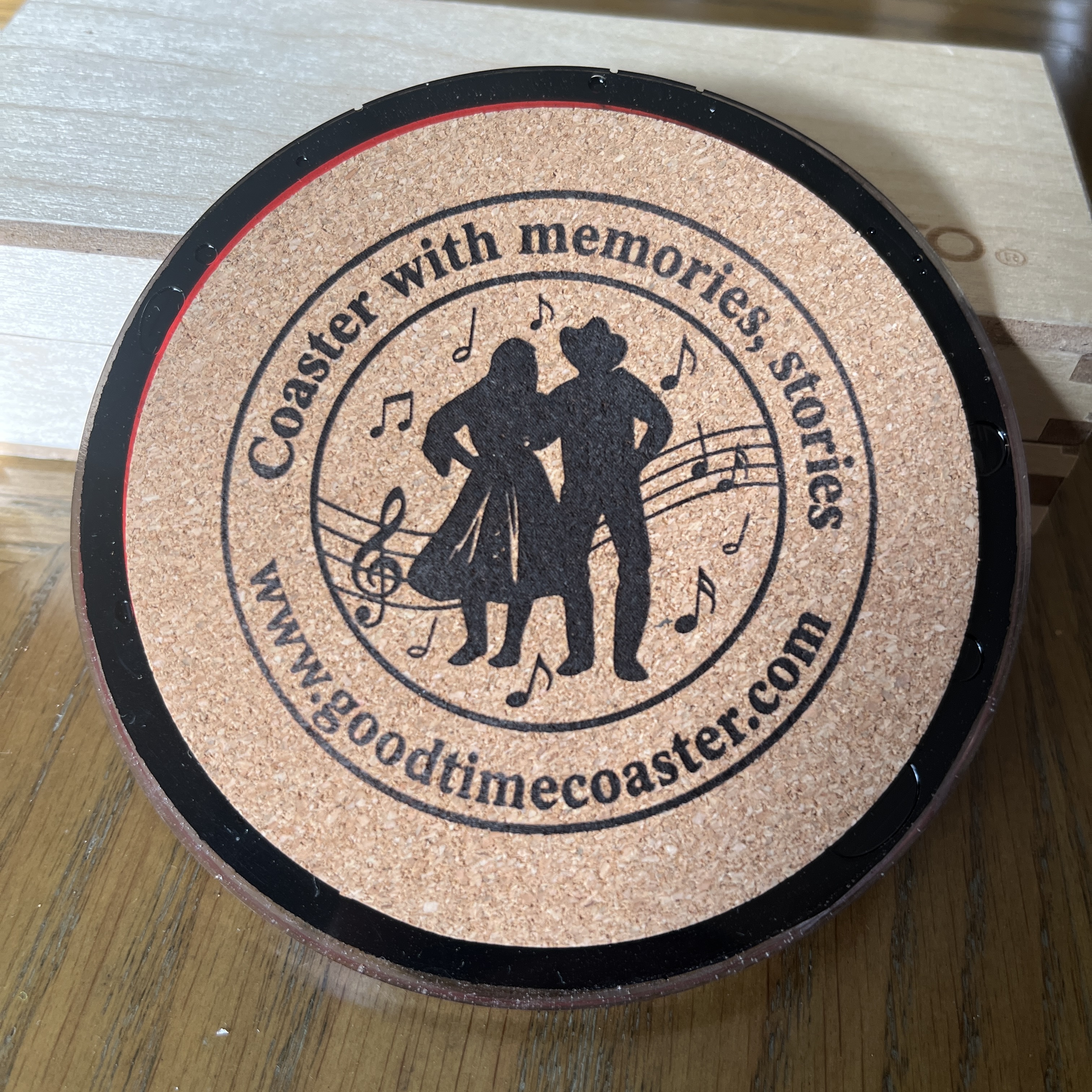 Handmade Vintage Vinyl Record Label Resin Coaster - 1977 — image 3
