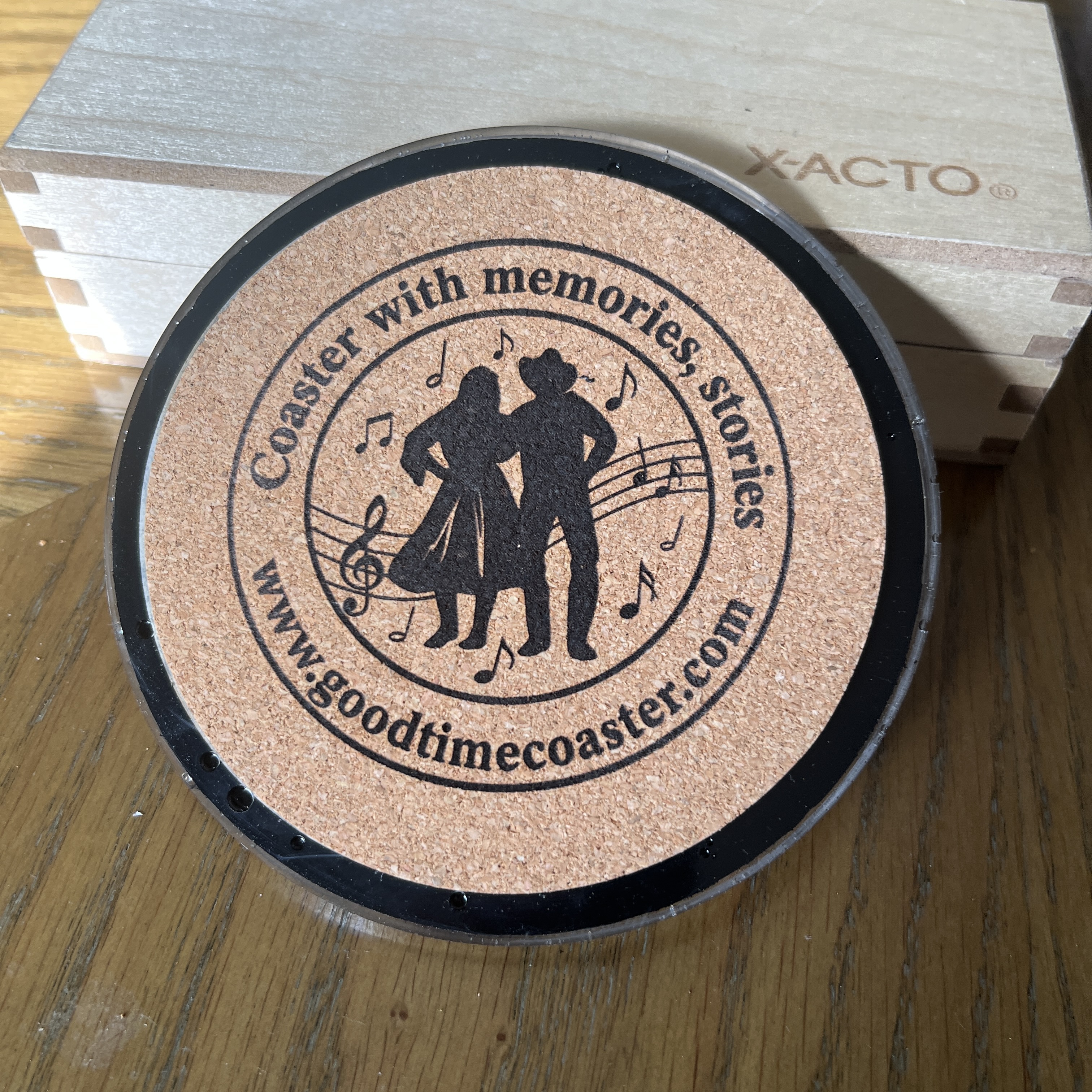 Handmade Vintage Vinyl Record Label Resin Coaster - Hubert Laws — image 3