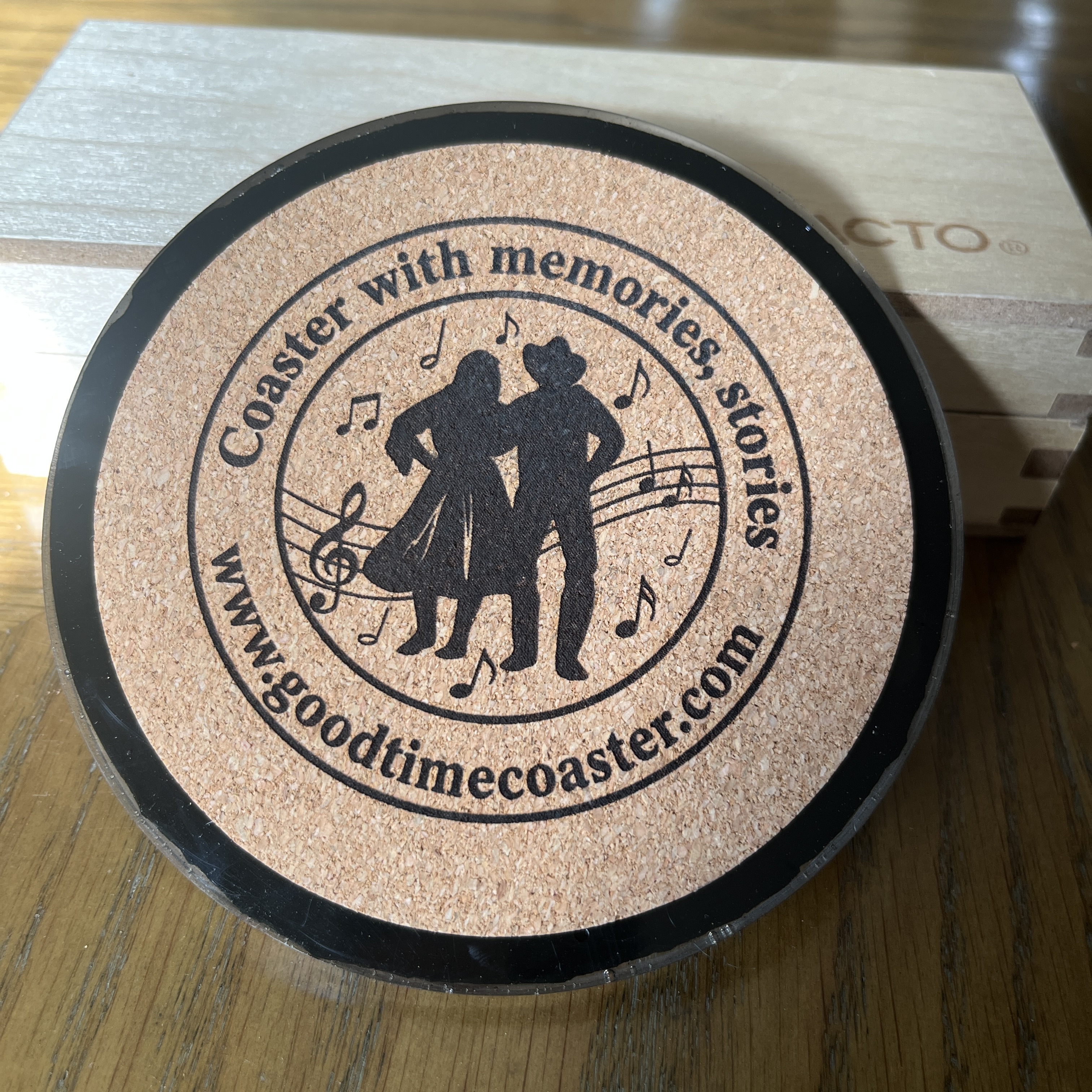 Handmade Vintage Vinyl Record Label Resin Coaster - Bing Crosby — image 3
