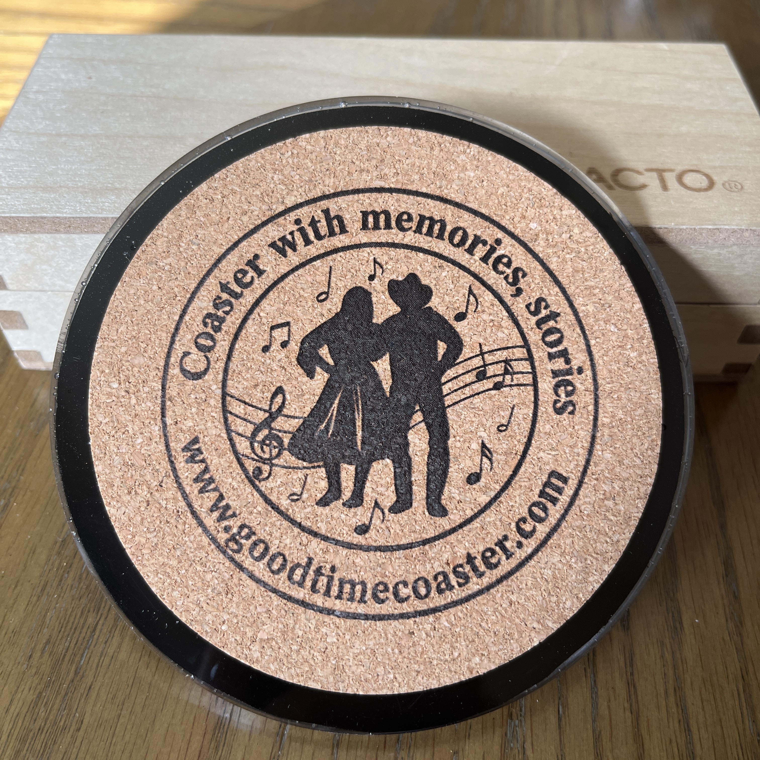 Handmade Vintage Vinyl Record Label Resin Coaster - Jim Reeves — image 3