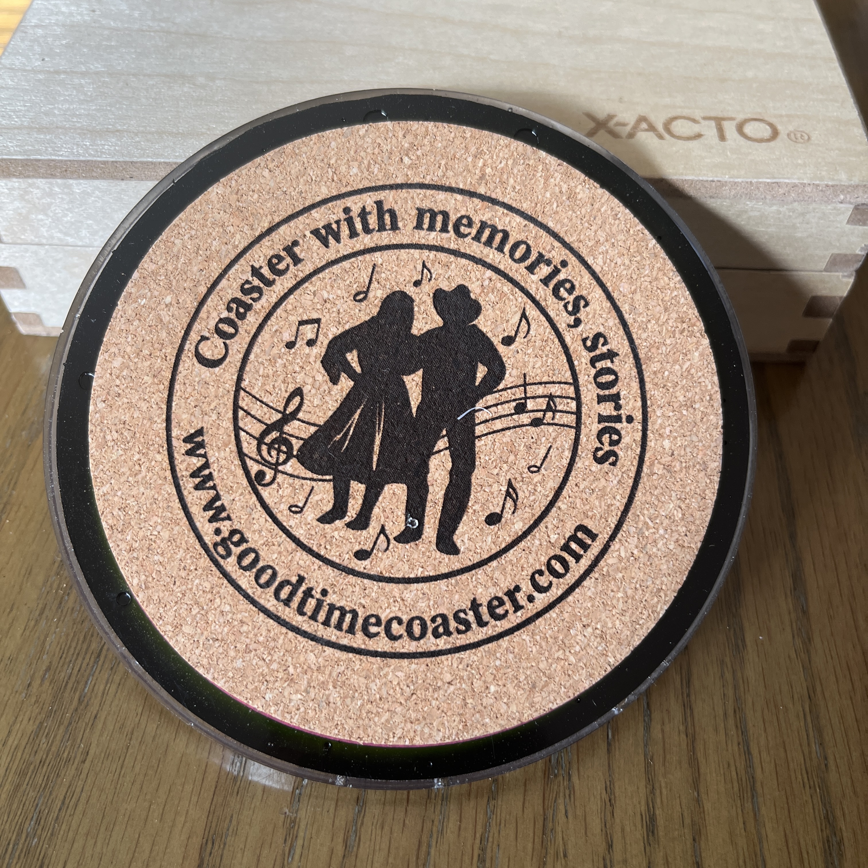 Handmade Vintage Vinyl Record Label Resin Coaster - Sonny James — image 3