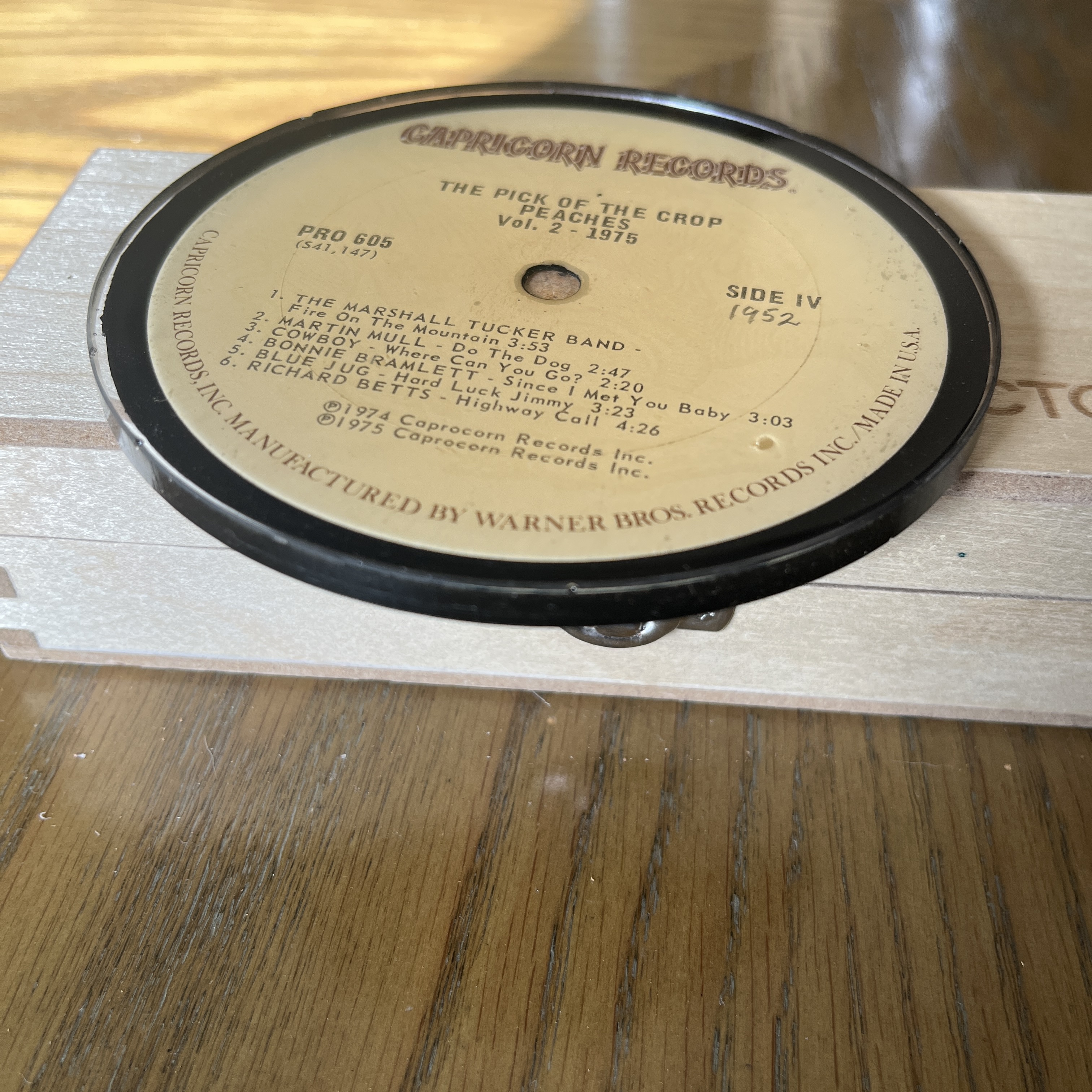 Handmade Vintage Vinyl Record Label Resin Coaster - The Pick Of The Crop — image 2