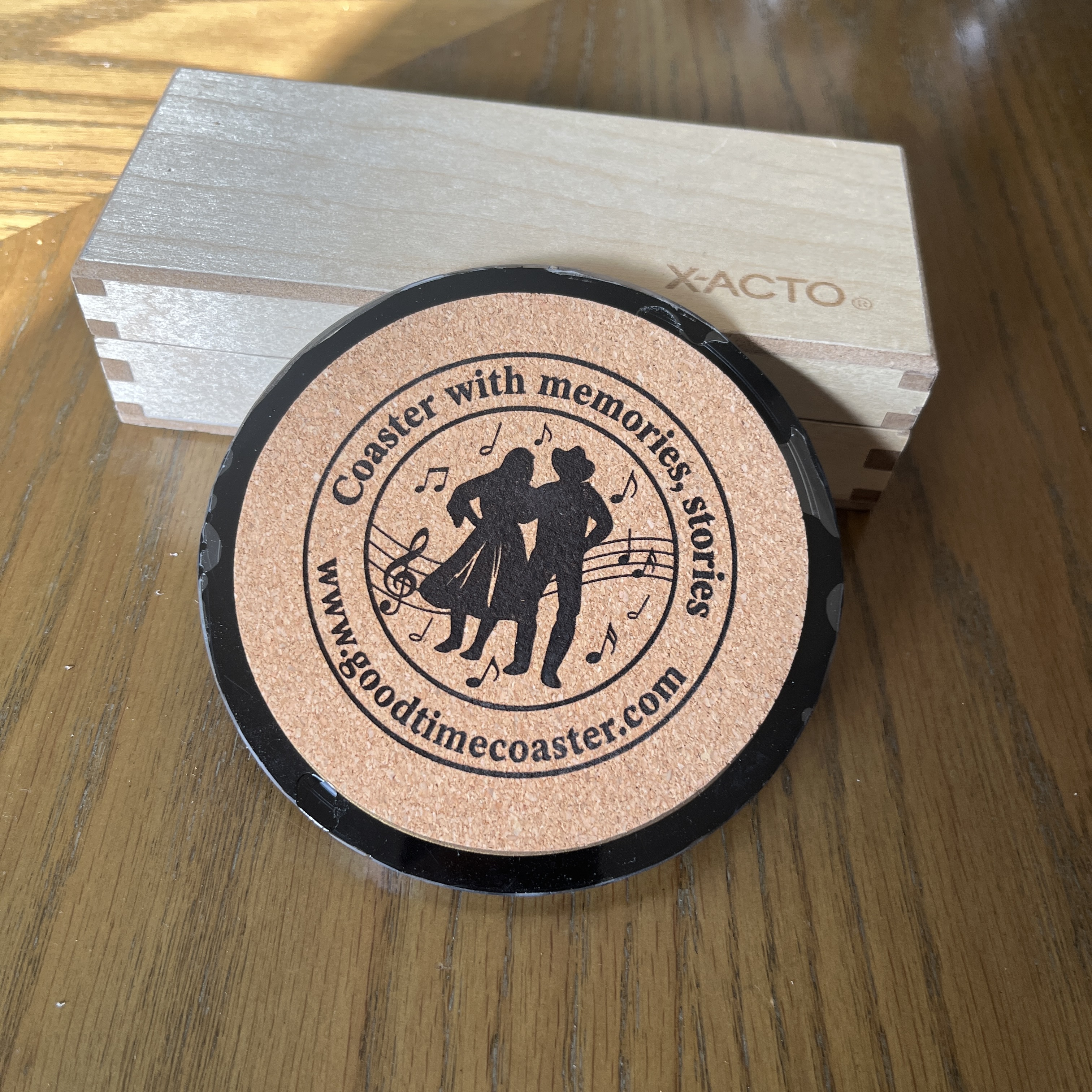 Handmade Vintage Vinyl Record Label Resin Coaster - The Kingston Trio — image 3