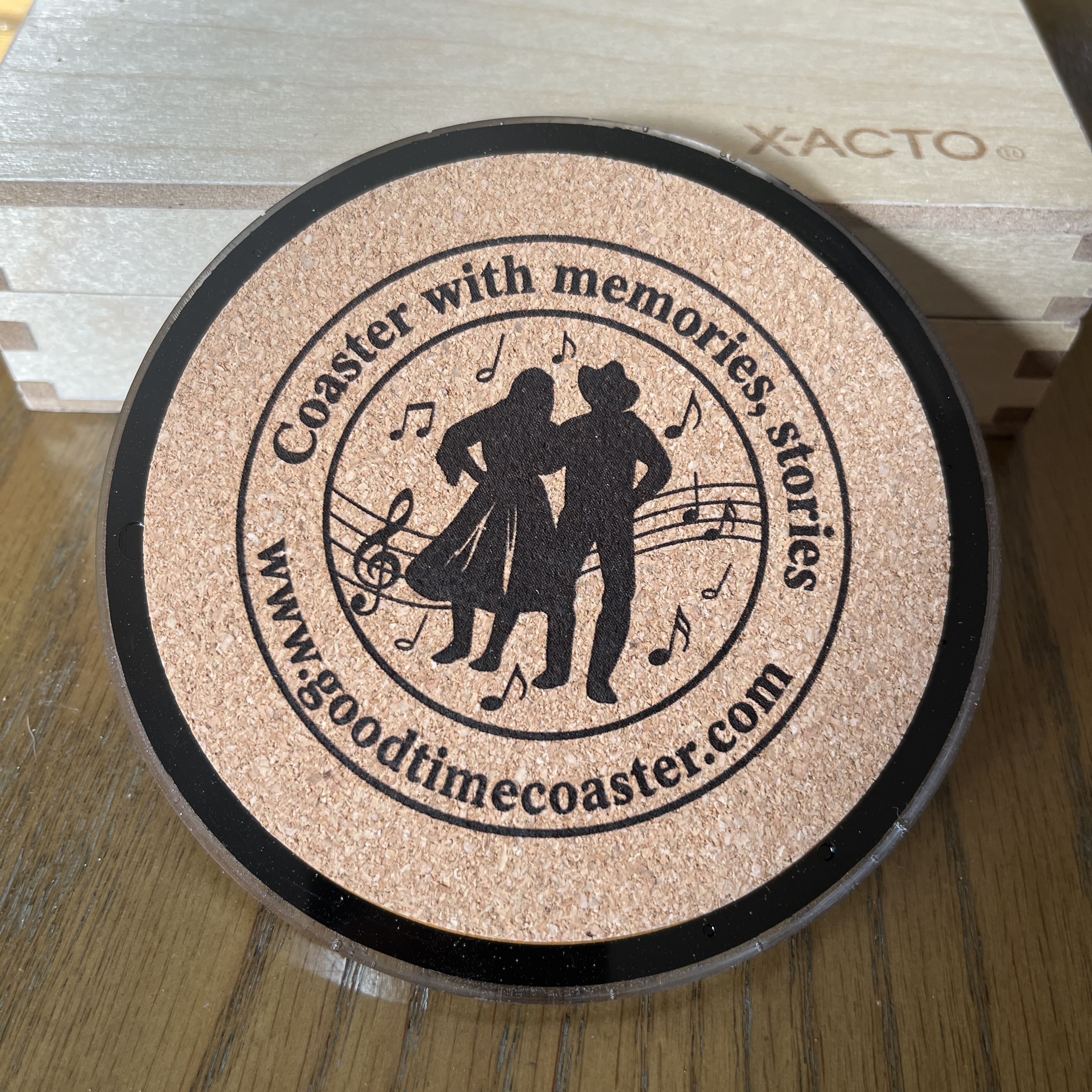 Handmade Vintage Vinyl Record Label Resin Coaster - Chet Atkins — image 3