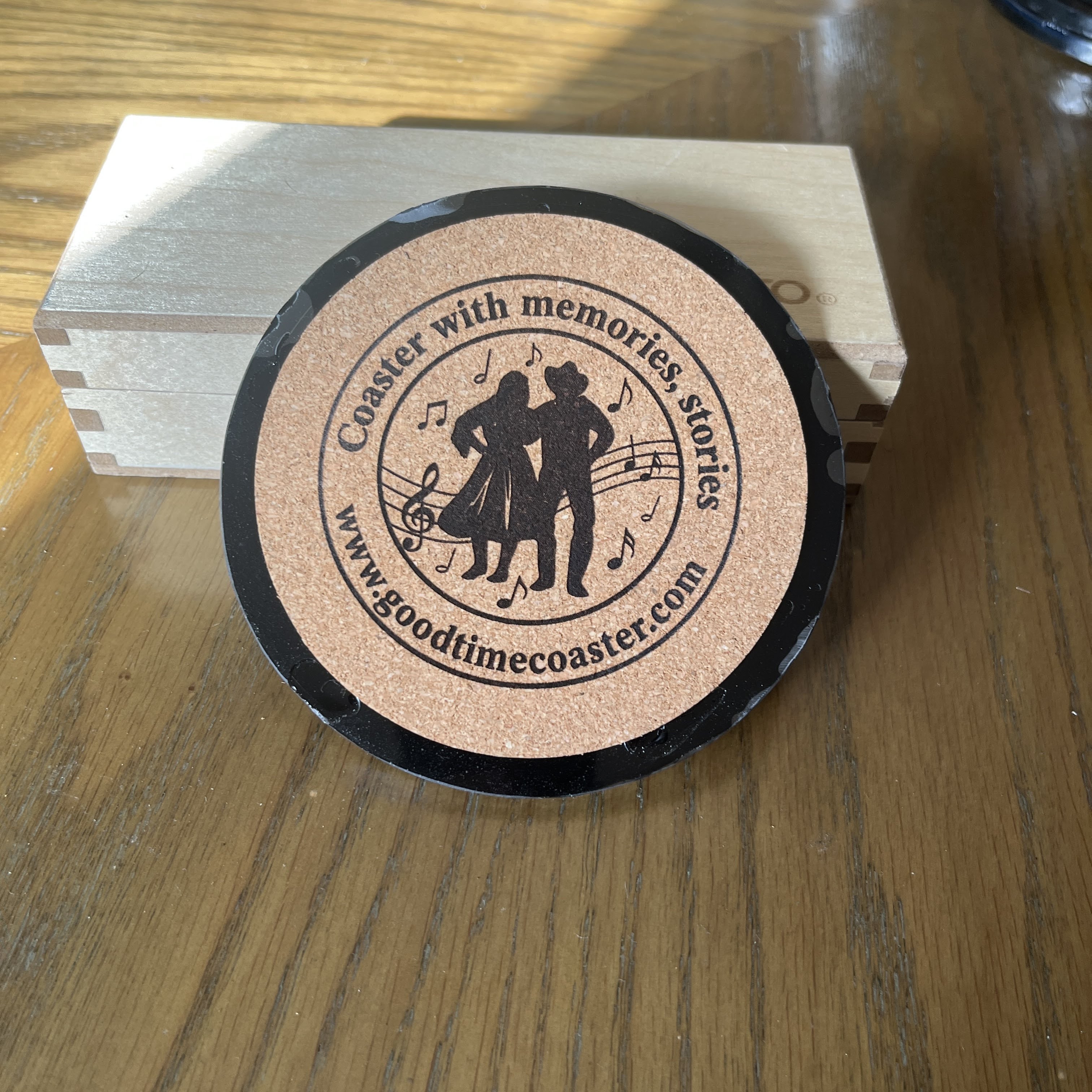 Handmade Vintage Vinyl Record Label Resin Coaster - Rose Maddox — image 3