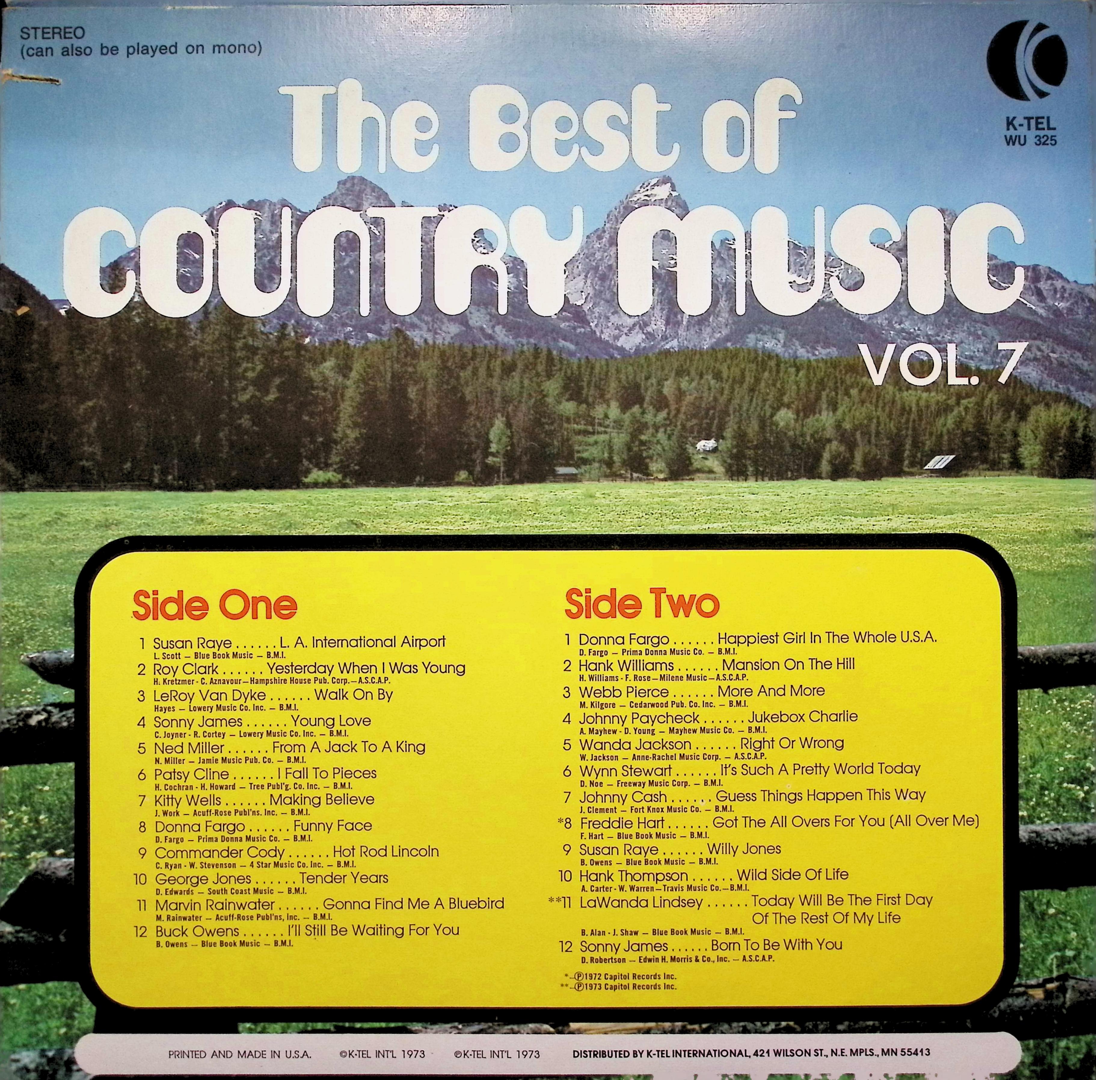Various - The Best Of Country Music Vol. 7 LP — image 2