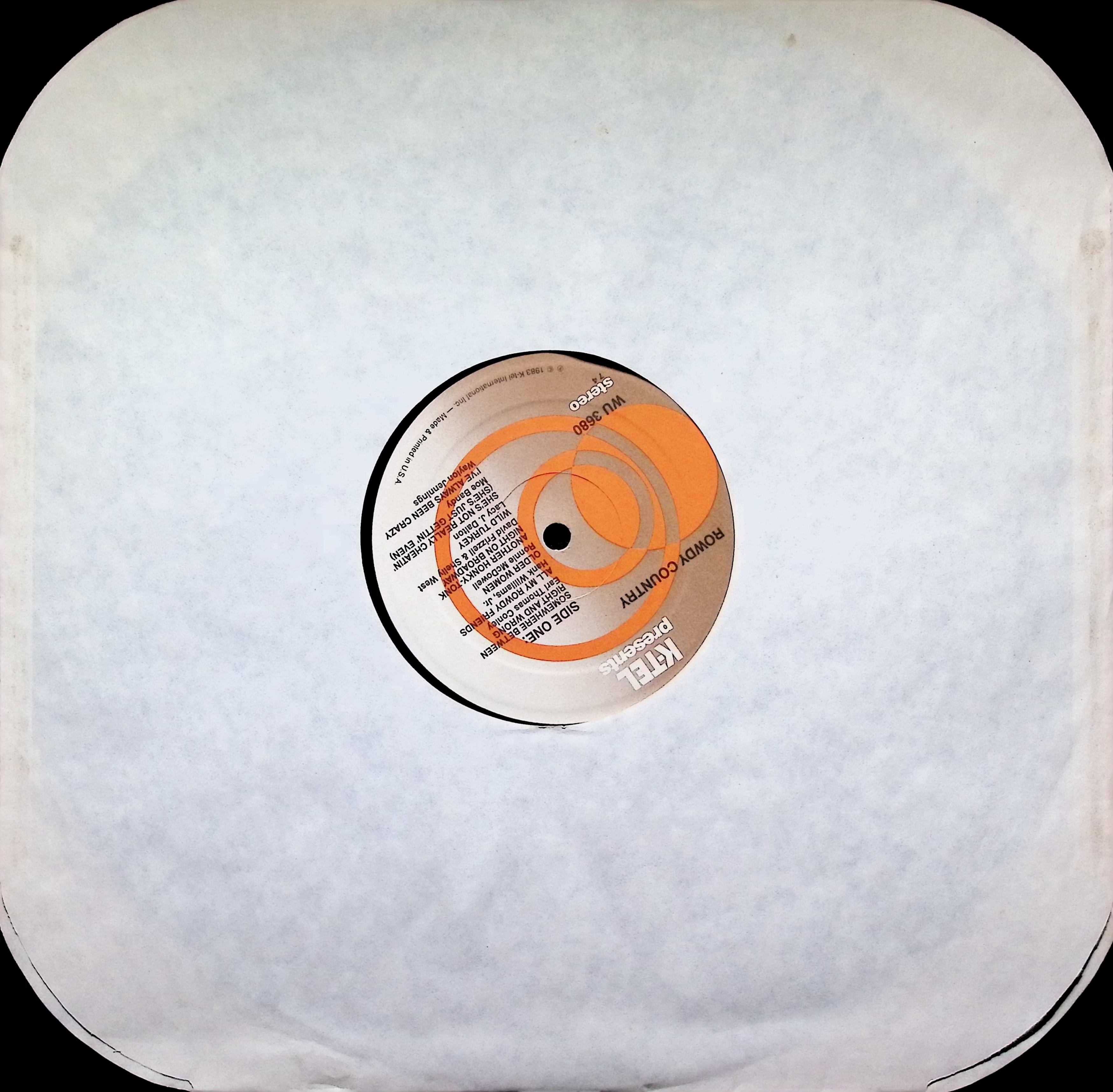 Various - Rowdy Country LP (1983) US Country Compilation — image 5