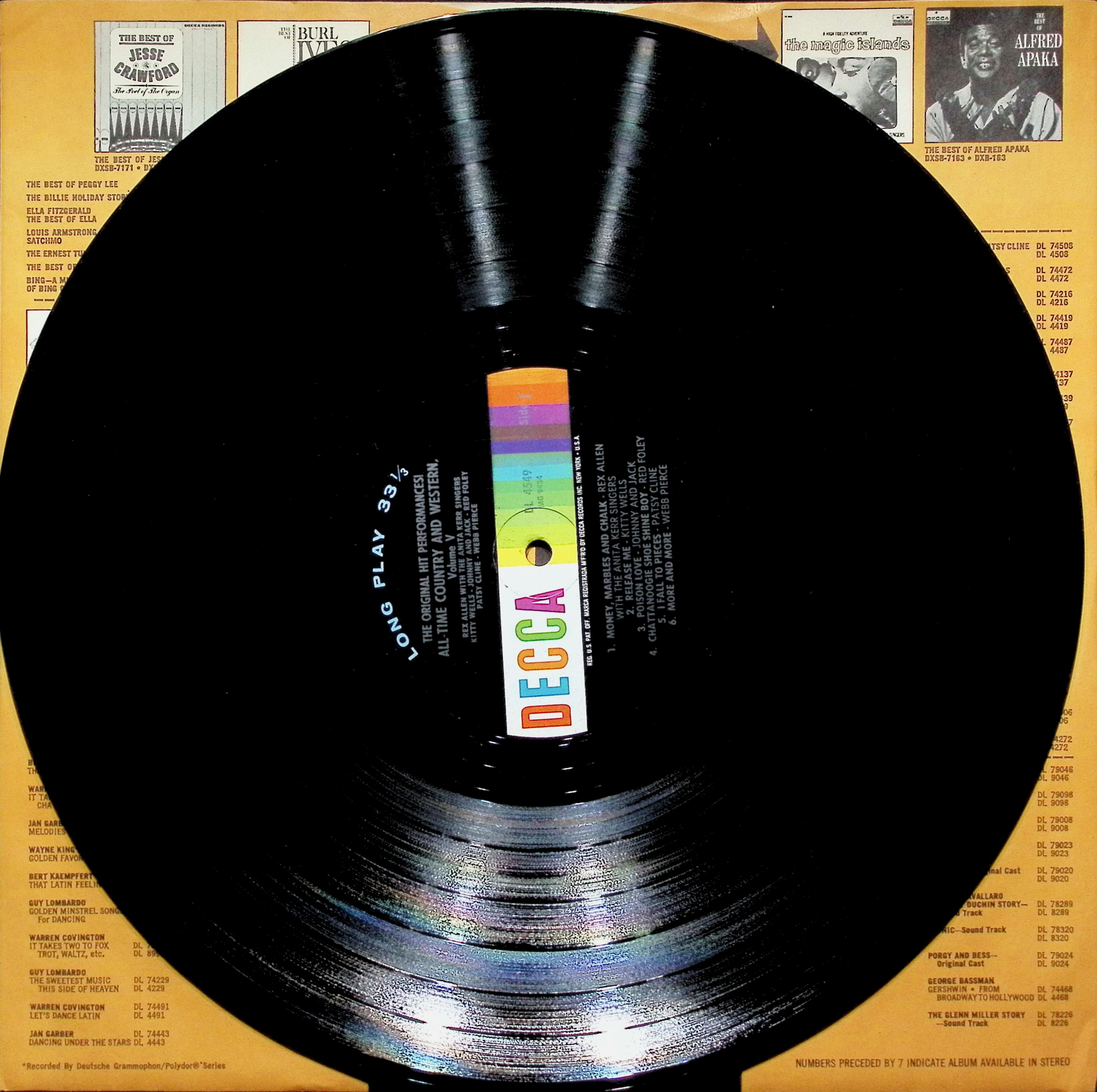 Various - The Original Hit Performances LP — image 4