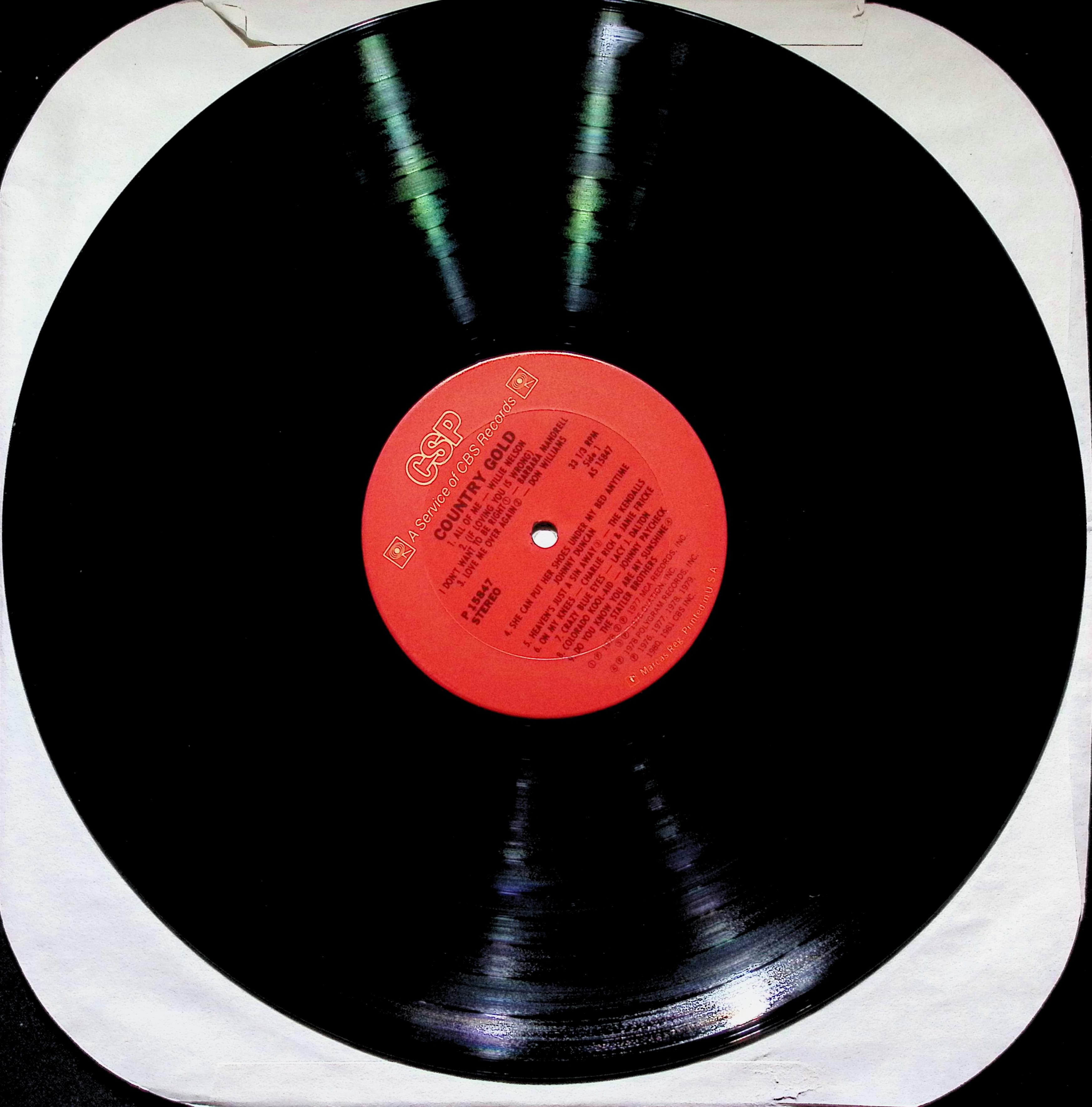 Various - Country Gold LP - 1981 US Compilation — image 4